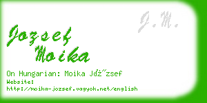 jozsef moika business card